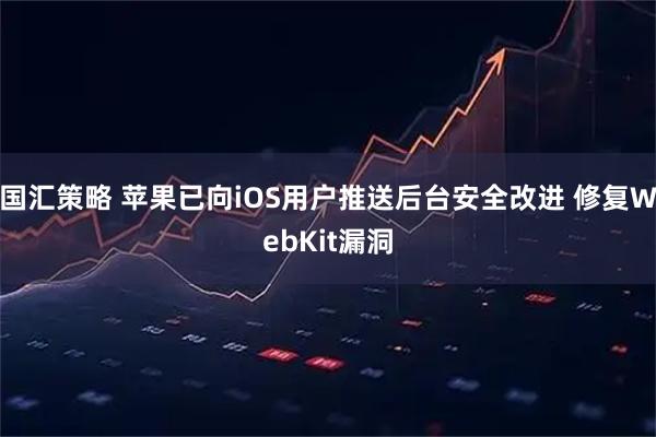 国汇策略 苹果已向iOS用户推送后台安全改进 修复WebKit漏洞