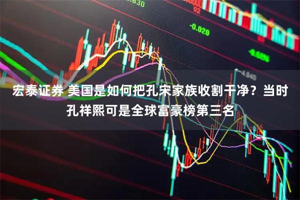 宏泰证券 美国是如何把孔宋家族收割干净？当时孔祥熙可是全球富豪榜第三名