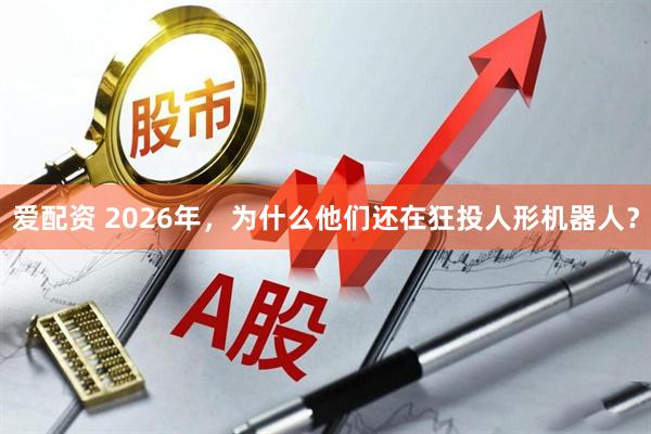 爱配资 2026年，为什么他们还在狂投人形机器人？