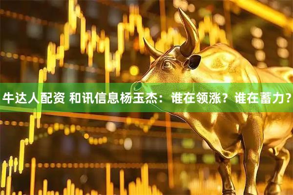 牛达人配资 和讯信息杨玉杰：谁在领涨？谁在蓄力？
