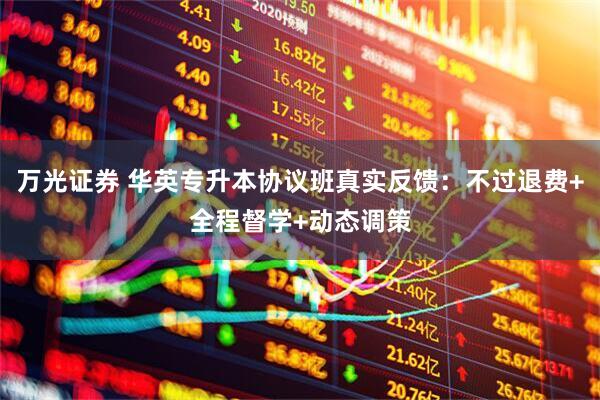 万光证券 华英专升本协议班真实反馈：不过退费+全程督学+动态调策
